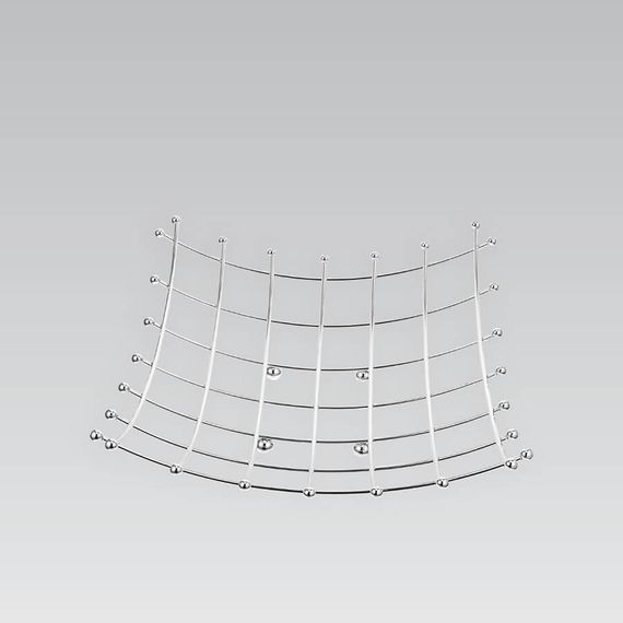 Фруктовница металлическая корзина Maestro MR-1039 хромированая 26x26 см декоративная настольная