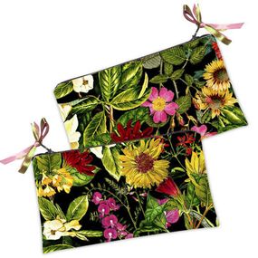 Косметичка жіноча Желтые цветы 20х12 см (K_TFL031)