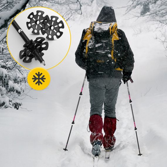 Трекінгові палиці Mountain Goat Peak+ 65-135 см Black/Pink (P-5905973404648) | Зображення 6