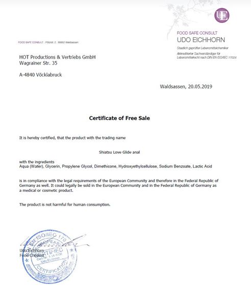 Лубрикант Анальний на водній основі Shiatsu Love Glide, 100 мл Sex Aura | Зображення 5