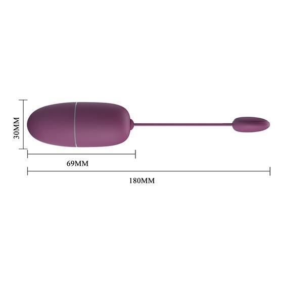 Віброяйце - Pretty Love Nymph Vibrating Egg Dark Purple (App) Sex Aura | Зображення 2
