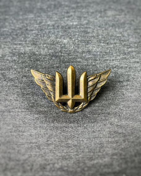 Беретний знак військово-повітряних сил України/ Кокарда повітряних сил металева