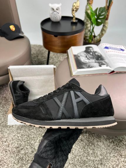 Чоловічі кросівки Exchange AX All Black замша , текстиль , В'єтнам 43 27,5