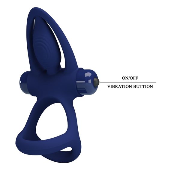 Ерекційне вібро кільце Pretty Love - Powerful ring, 10 vibration functions, BI-210306-3 Sex Aura | Зображення 8