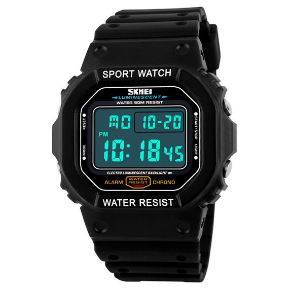 Чоловічий годинник Skmei 1134BKWT Black-White | Зображення 1