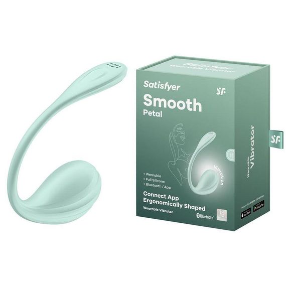 Смарт-віброяйце Satisfyer Smooth Petal Connect App Mint Sex Aura | Зображення 6