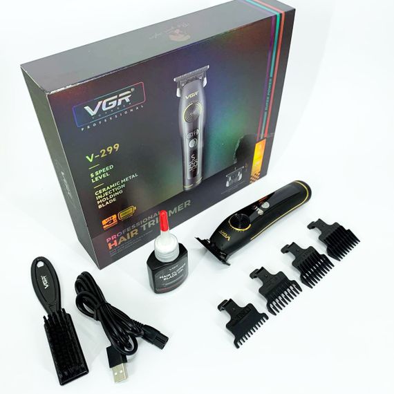 Модная машинка для стрижки волос VGR, Машинка для стрижки на аккумуляторе Моющаяся MT-36 | Зображення 3