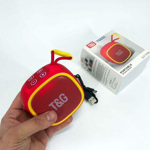 Об'ємний звук Bluetooth колонки TG659, Гучна колонка для вечірки, Блютуз колонка з підсвічуванням YS-86 | Зображення 4