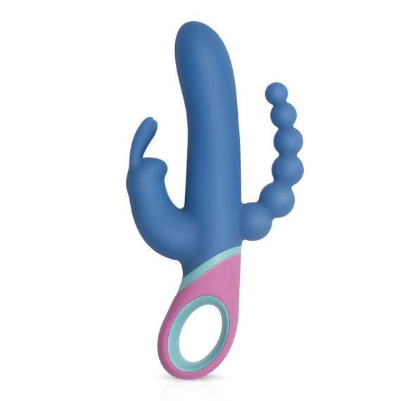 Вібратор-кролик з ротацією и анальним стимулятором PMV20 Vice - Double Vibrator Sex Aura | Зображення 2