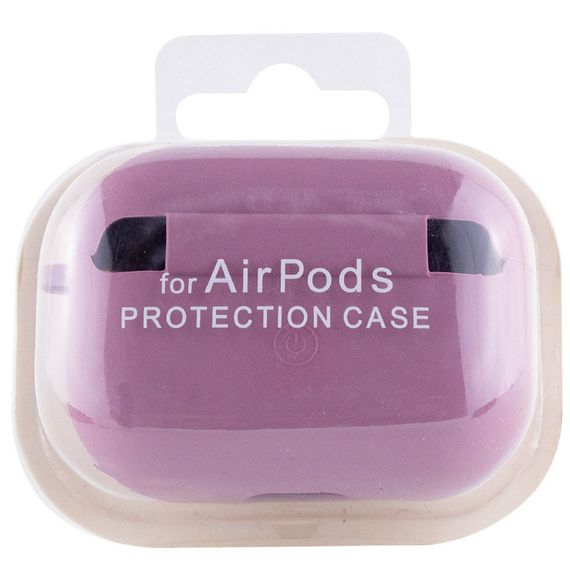 Силиконовый футляр с микрофиброй для наушников Airpods Pro 2 / Pro Лиловый / Lilac Pride | Зображення 3