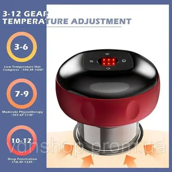 Електричний вакуумний масаж | Масажер для тіла Масажер з ефектом банок | Зображення 6