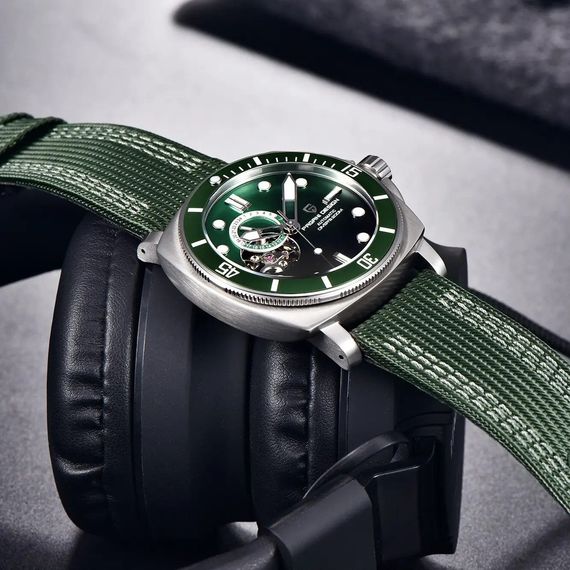 Чоловічий годинник Pagani Design PD-1736 Silver-Green | Зображення 2