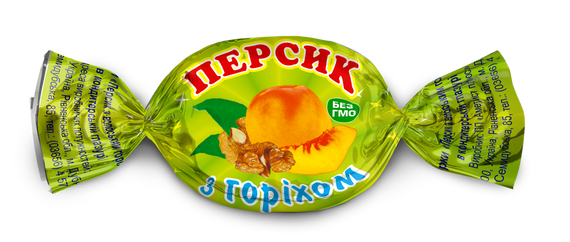 Цукерка Персик з горіхом АМЕТИСТ ПЛЮС вагова 500г (213817)