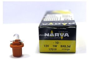 Указательная лампа накаливания NARVA 17019 12V 1,0W BX8,5D ORANGE