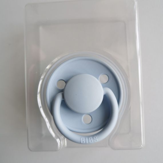 Соска пустушкака Bibs De Lux Silicone 0-36 міс Baby Blue силіконова | Зображення 1