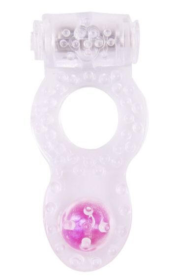 Ерекційне кільце з вібрацією PAIR RINGS прозоре Sex Aura