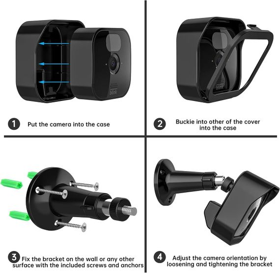 Настінні кріплень Blink для зовнішньої та внутрішньої камери Blink 3, регульоване кріплення на 360° | Зображення 6