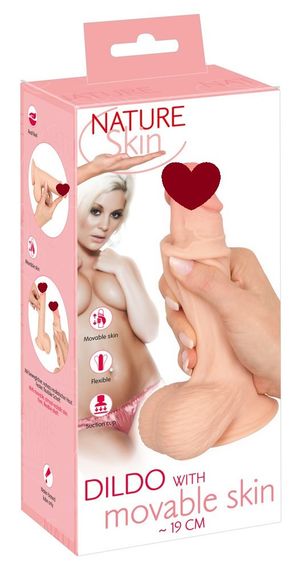 Реалистичный фаллоимитатор Movable Skin sexstyle