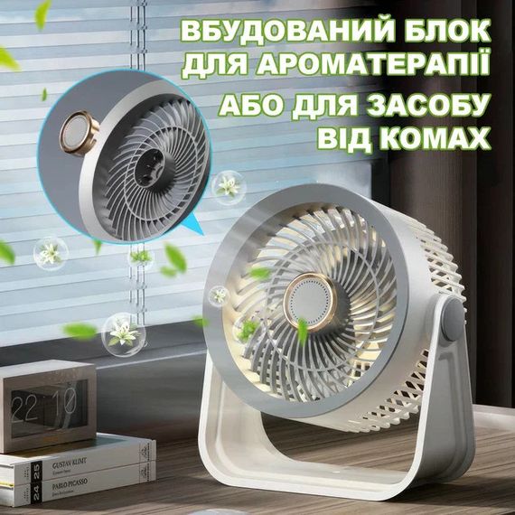 Настольный вентилятор S35 DT-1202 с аккумулятором | Зображення 3