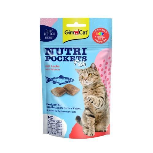 Ласощі для кішок GimCat Nutri Pockets Fish Лосось 60 г