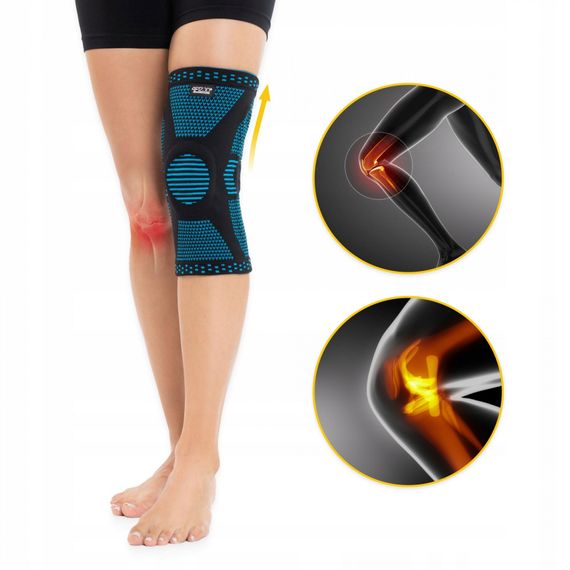 Фіксатор (бандаж) для коліна 4FIZJO зі стабілізацією колінної чашки 1 шт 4FJ0457 Size S (P-5907739317926) | Зображення 7