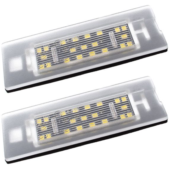 Fiat Panda (от 2003-) светодиодная LED-подсветка номерного знака (комплект), Фиат Панда