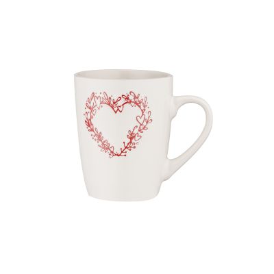 Чашка Ardesto Heart, 320мл, кераміка, білий (AR3467W) | Зображення 1