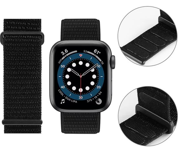 Нейлоновий ремінець Primo для Apple Watch 42mm / 44mm / 45mm / 46mm - Black | Зображення 4