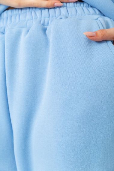 Спорт костюм жіночий на флісі, колір блакитний, 214R104 | Зображення 6