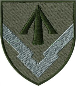 Шеврон 434 центральная ракетная база (зеленый)