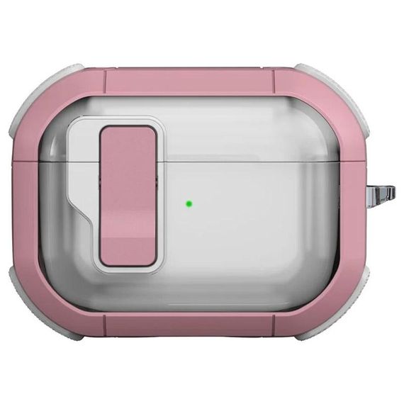 Футляр протиударний Locking Button для навушників Airpods Pro Pink