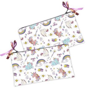 Косметичка женская Единороги и радуга 20х12 см (K_CLF002)