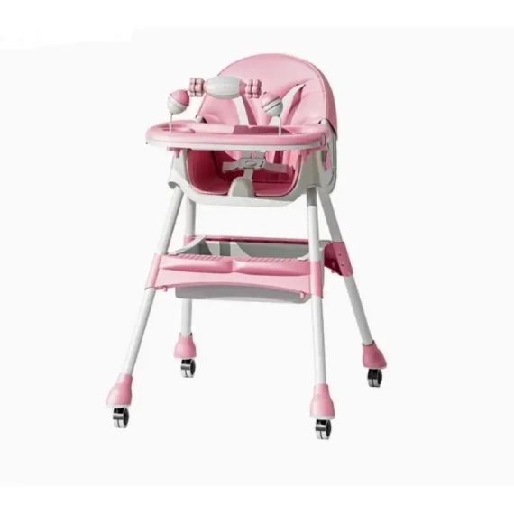 Детский стульчик-шезлонг для кормления с регулируемой спинкой и столиком 2в1 VEN-F005 | Зображення 1