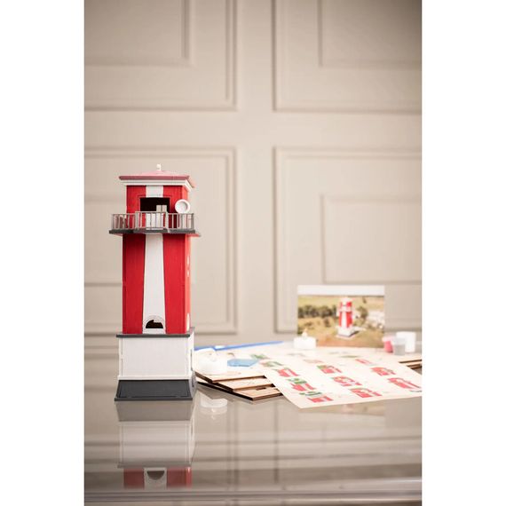 Конструктор дерев'яний 3D маяк "Кисляківський Задній" (Україна, Миколаївська область) TMP-001, 57 деталей | Зображення 3