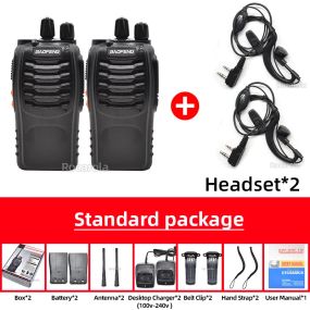 Радиостанции 2 шт. BF888 Baofeng Walkie Talkie дальний радиус действия
