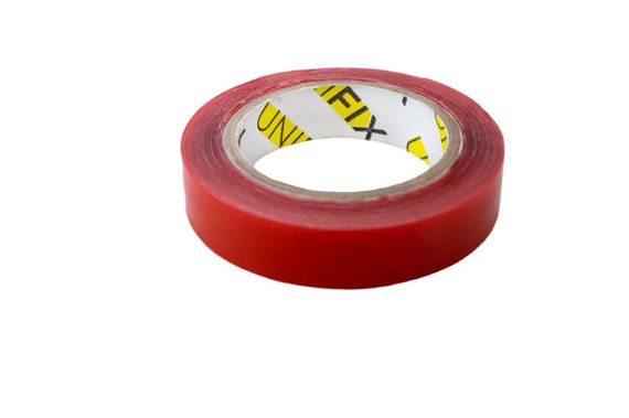 Лента клейкая пено-акриловая 0,5мм*12мм*2м UNIFIX | Зображення 1