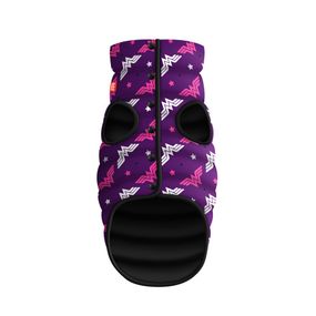 Курточка для собак WAUDOG Clothes з малюнком "Диво-жінка фіолет", XS22, В 33-36 см, С 19-22 см
