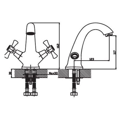 Змішувач для умивальника Haiba SMES 161 (HB0370) | Зображення 1