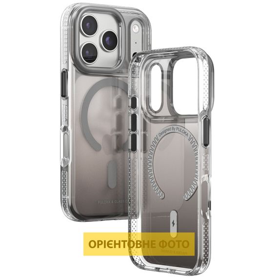 Чохол TPU+PC Puloka Resplendent with Magnetic Fit для Apple iPhone 16 Pro Max (6.9") Dark Grey | Зображення 1