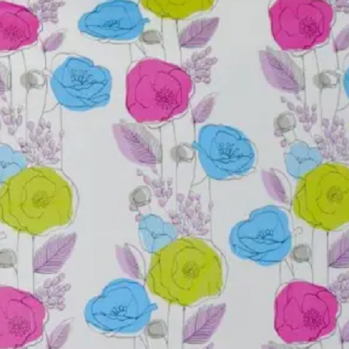 Шторка для ванної 180*180см Colorful flowers МД Виланд | Зображення 1