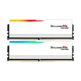 Модуль пам&#039;яті для комп&#039;ютера DDR5 64GB (2x32GB) 6000 MHz Ripjaws M5 Neo RGB Matte White G.Skill (F5-6000J3636F32GX2-RM5NRW)