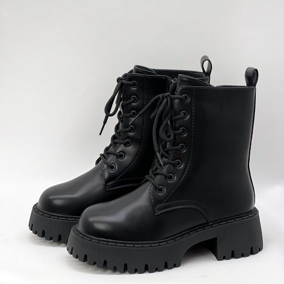 Черевики зимові дитячі хутро 587196 Чорні 32 33 34 35 37