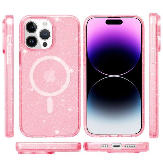 Чохол TPU Galaxy Sparkle (MagFit) для Apple iPhone 14 Pro (6.1") | Зображення 1
