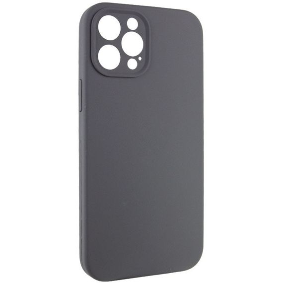 Чохол Silicone Case Full Camera Protective (AA) NO LOGO для Apple iPhone 12 Pro Max (6.7") Сірий / Dark Gray | Зображення 1