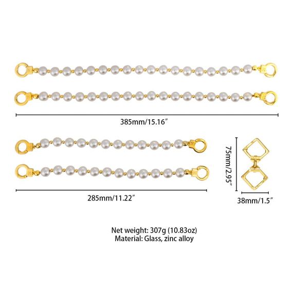 Наручники та поножі LOCKINK Pearl Handcuffs&Anklecuffs Білі One Size | Зображення 8