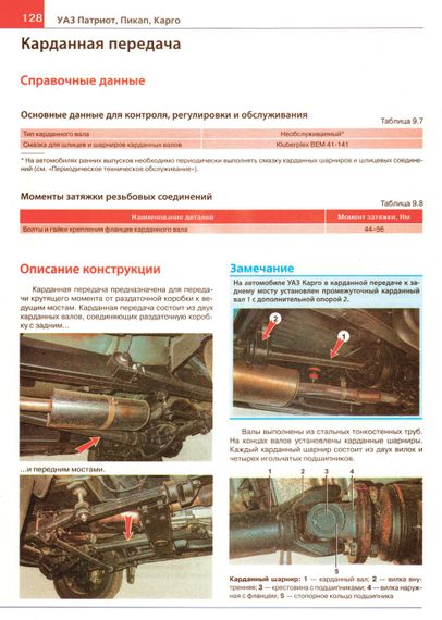 UAZ Patriot, Pickap, Cargo з 2012 р.. Посібник з ремонту й експлуатації. Книга | Зображення 7