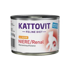 Вологий корм для котів із захворюваннями нирок Kattovit Veterinary Niere Renal Chicken, 185 гр