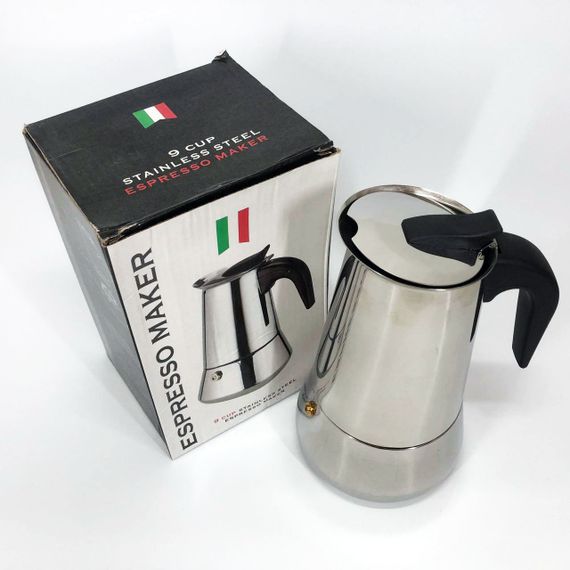 Гейзер 3 чашки UNIQUE UN-1903, Гейзерная кофеварка для электроплиты, Топ гейзерных кофеварок EB-33 | Зображення 2