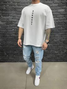 Футболка з ДТФ принтом (оверсайз)