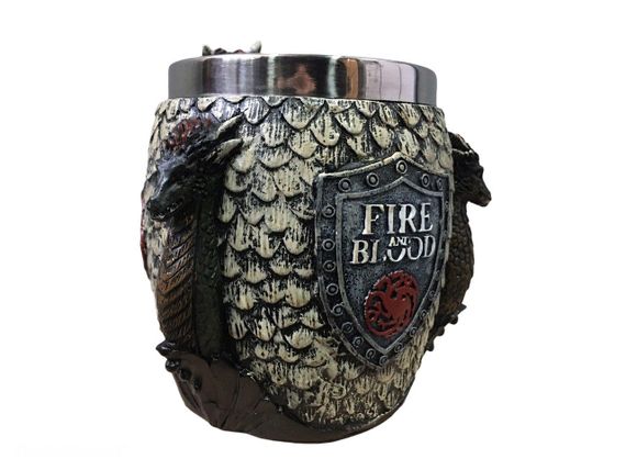 Кухоль Чашка Гра Престолів Fire and Blood Targaryen 3D Будинок Таргарієн Таргарієнси | Зображення 4
